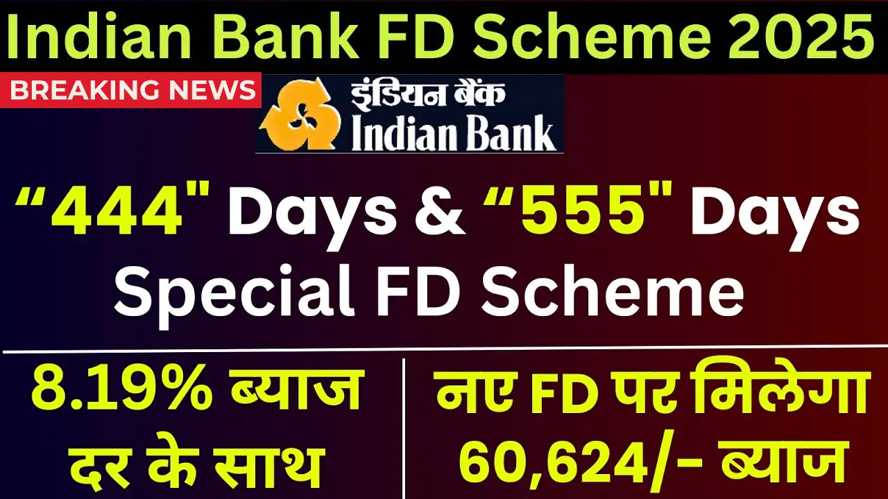 India Bank FD Scheme 2025